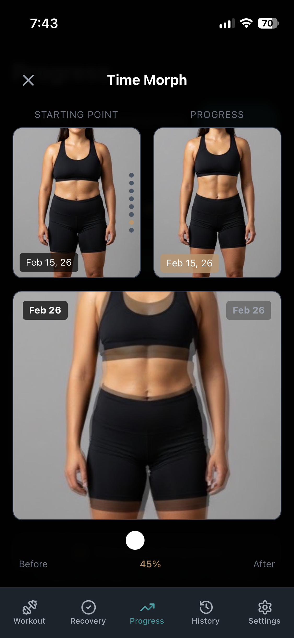 Time Morph body transformation